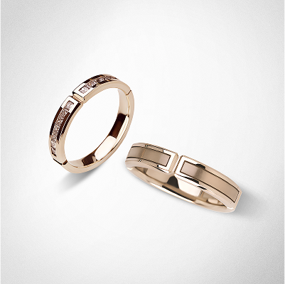 Crux constellation of love wedding ring